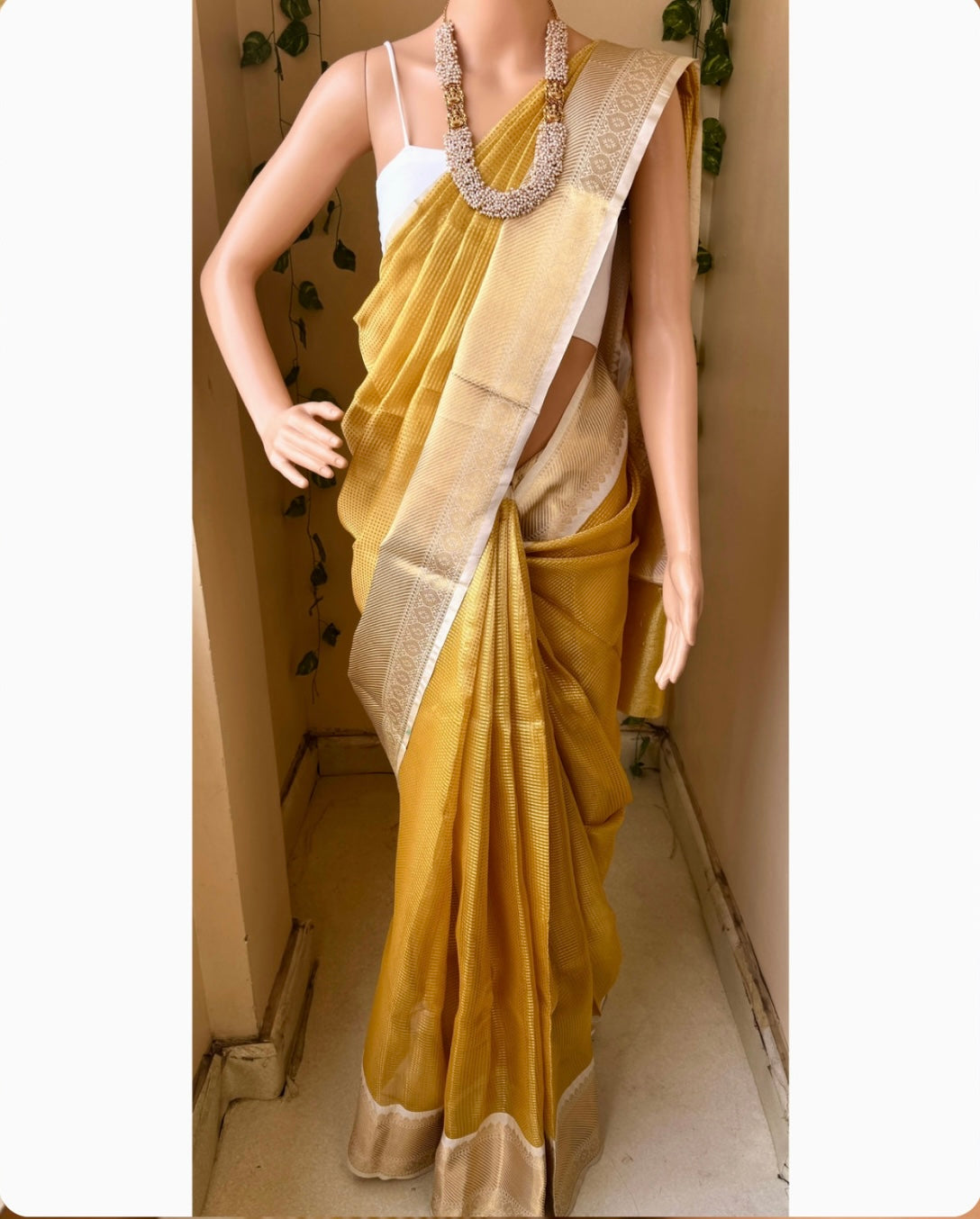 GOLDEN TISSUE SILK SAREE