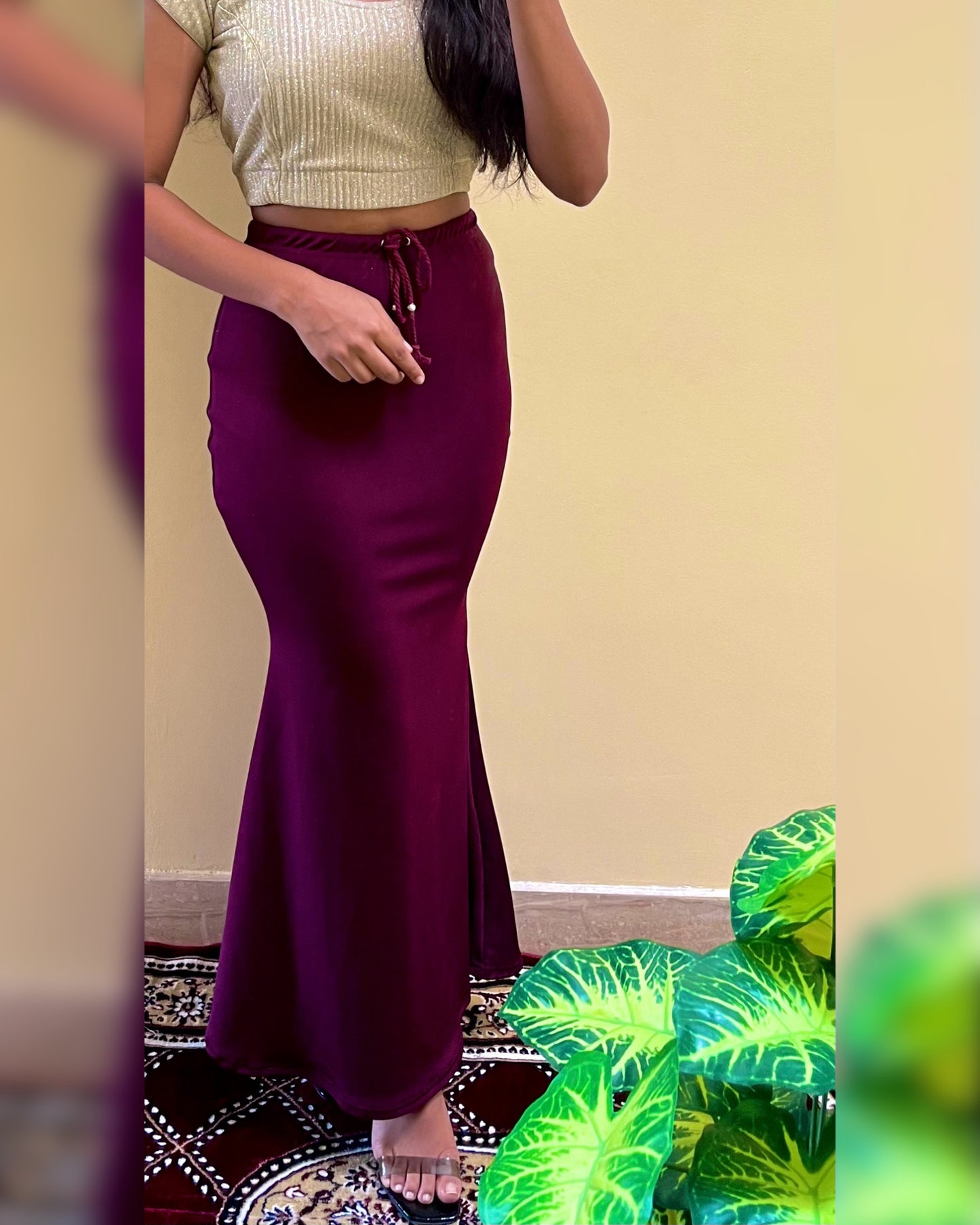 WINE COLOR SAREE SHAPEWEAR (MICRO)