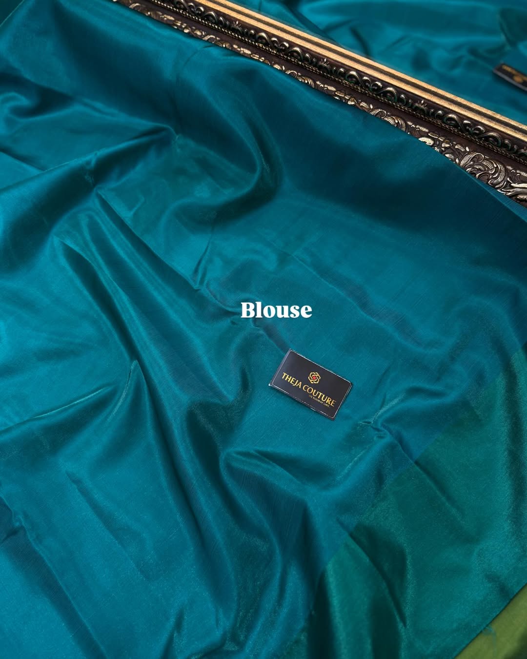RUST BROWN DUAL TONE BANARASI SATIN SILK SAREE