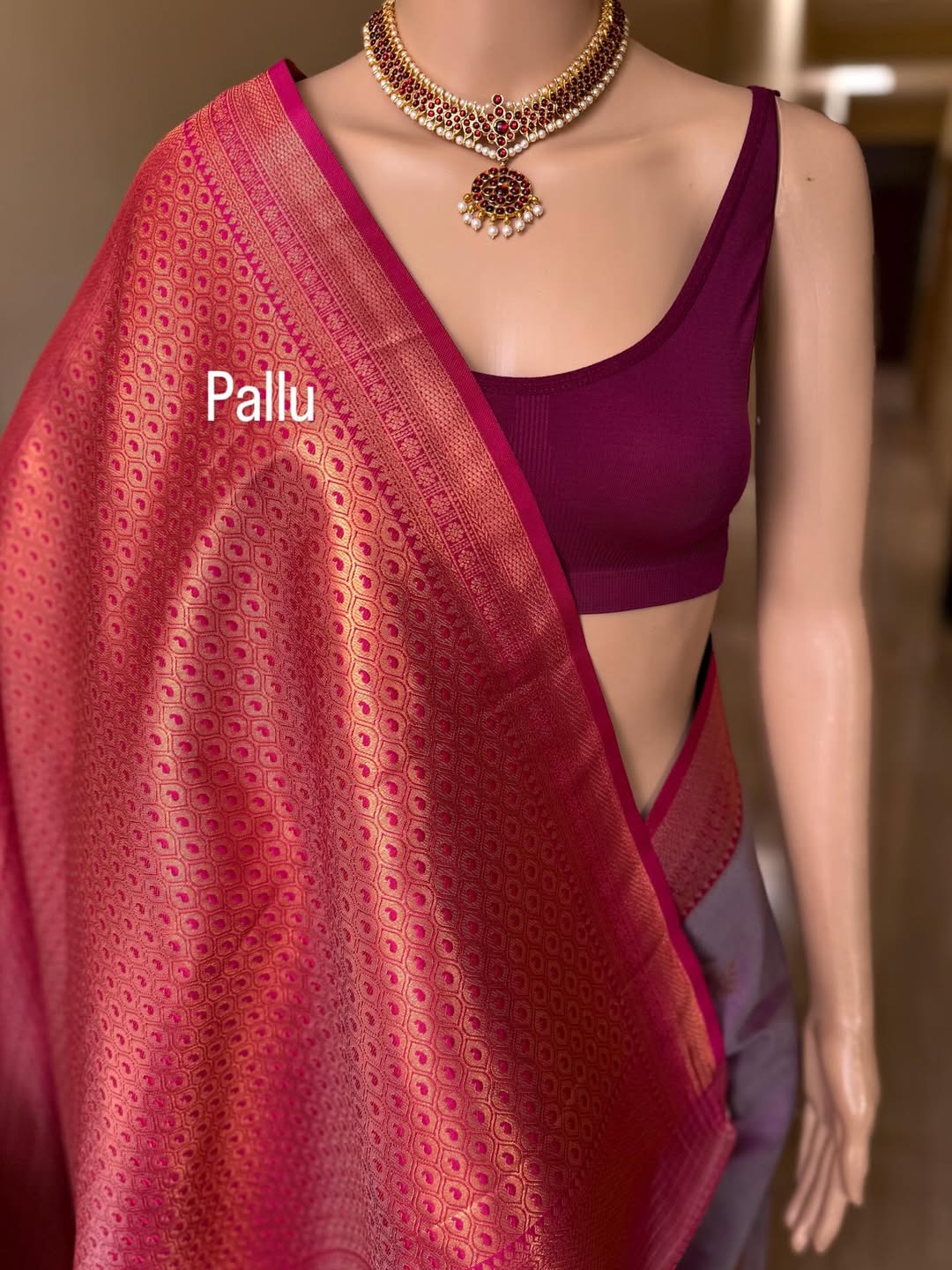 LILAC DUAL TONE SOFT ART SILK SAREE