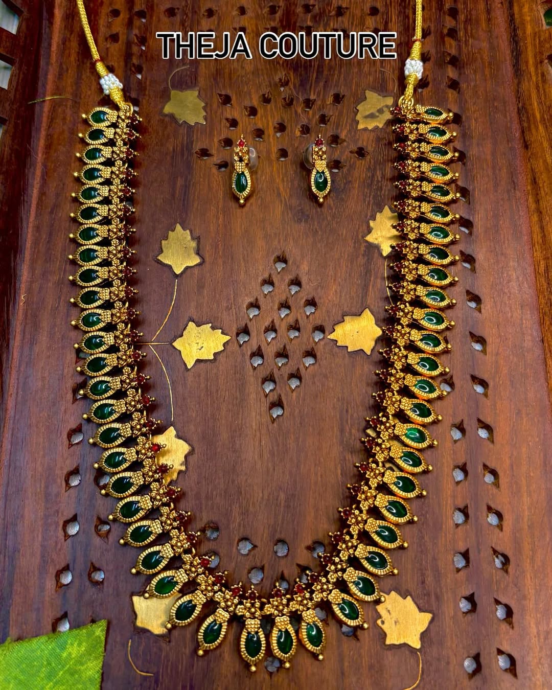 Long green beads harram