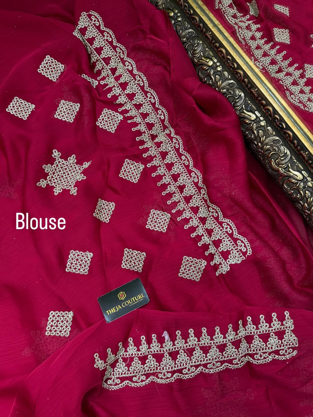 PINKISH RED SOFT GEORGETTE SATIN SAREE
