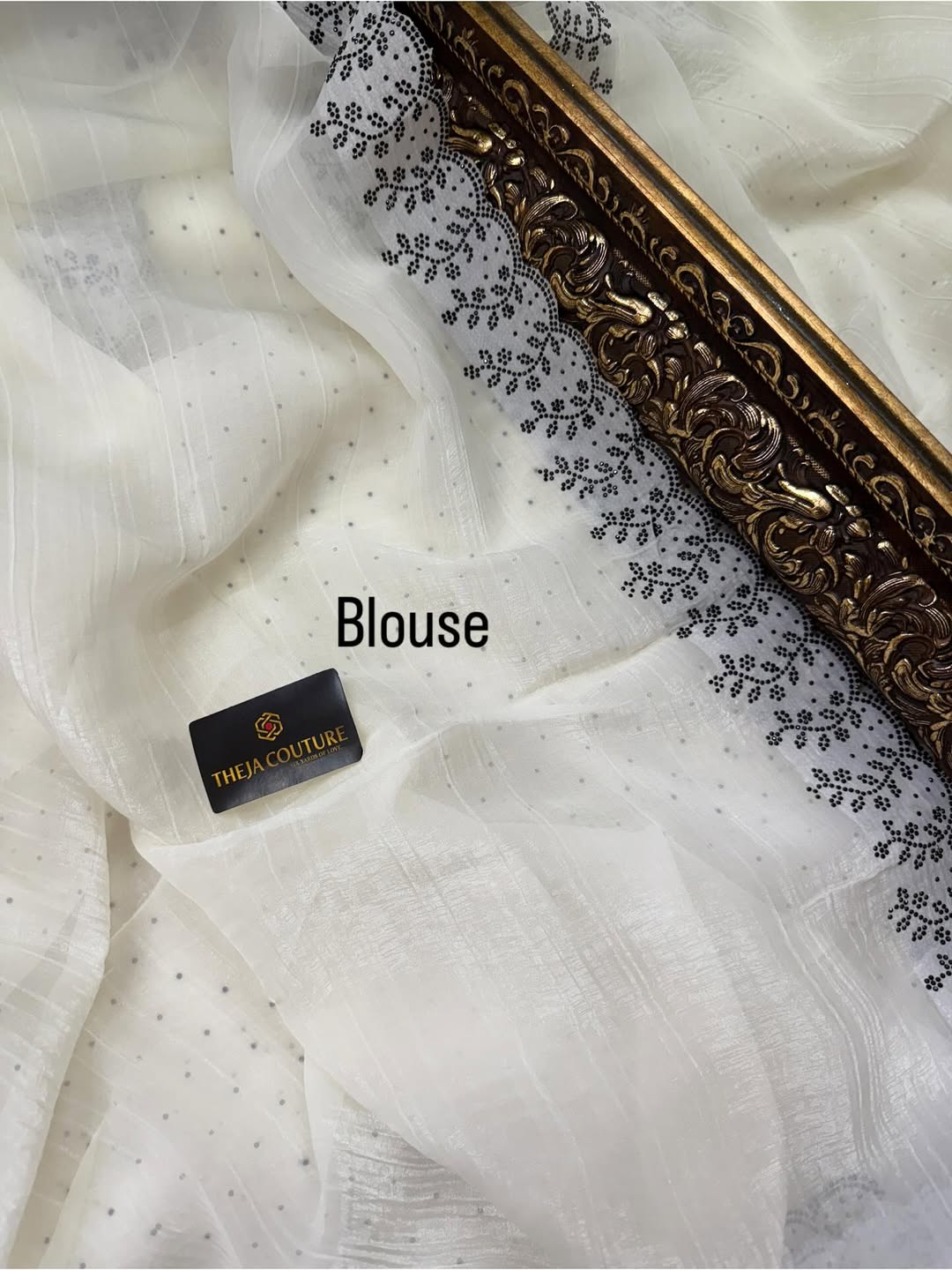 WHITE GEORGETTE SAREE