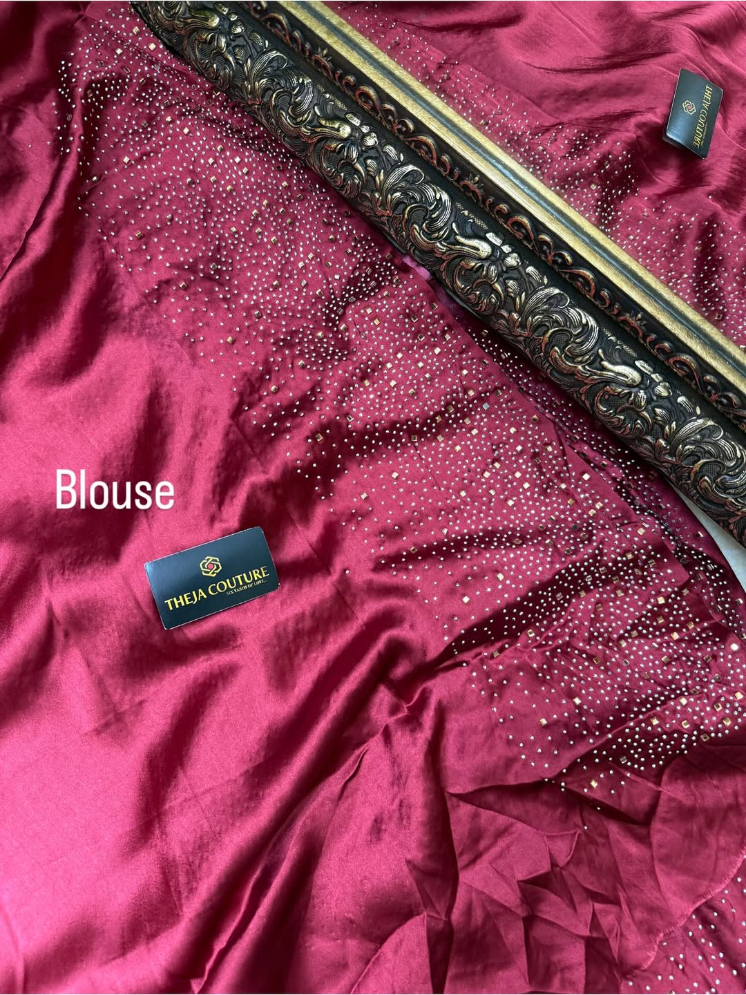 RED ROSE PINK DOUBLE SHADED SOFT SATIN SILK SAREE