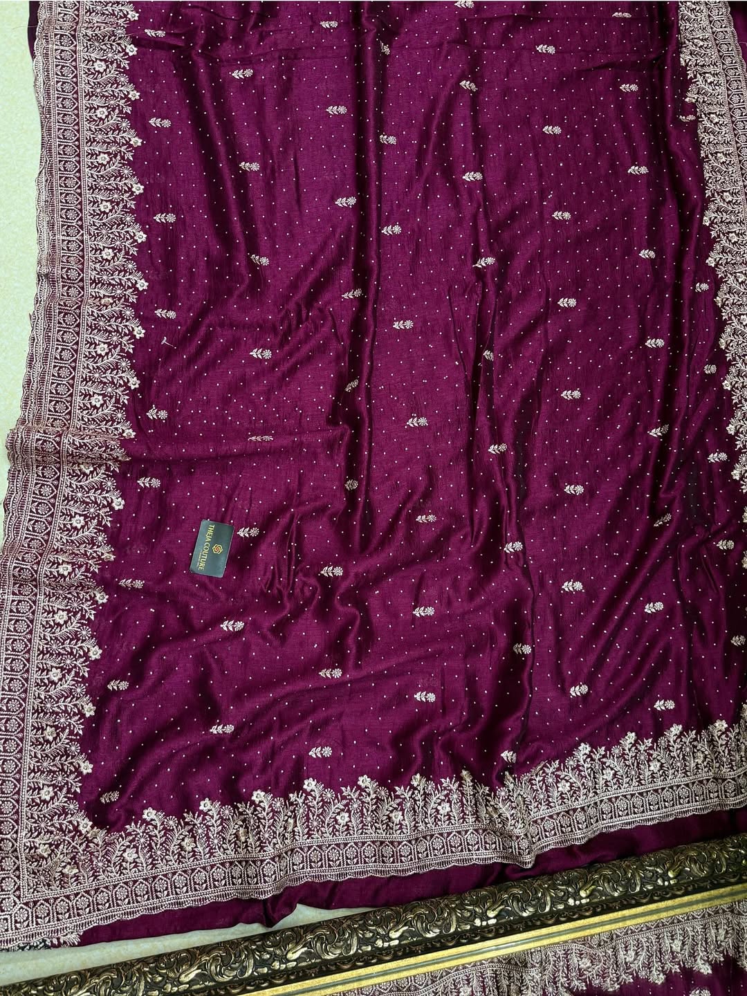 MAGENTA FANCY RAW SILK SAREE