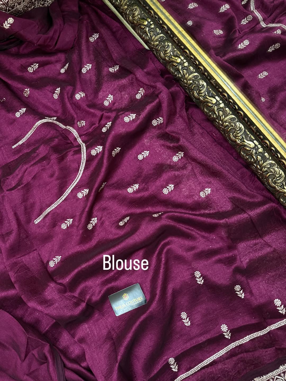MAGENTA FANCY RAW SILK SAREE