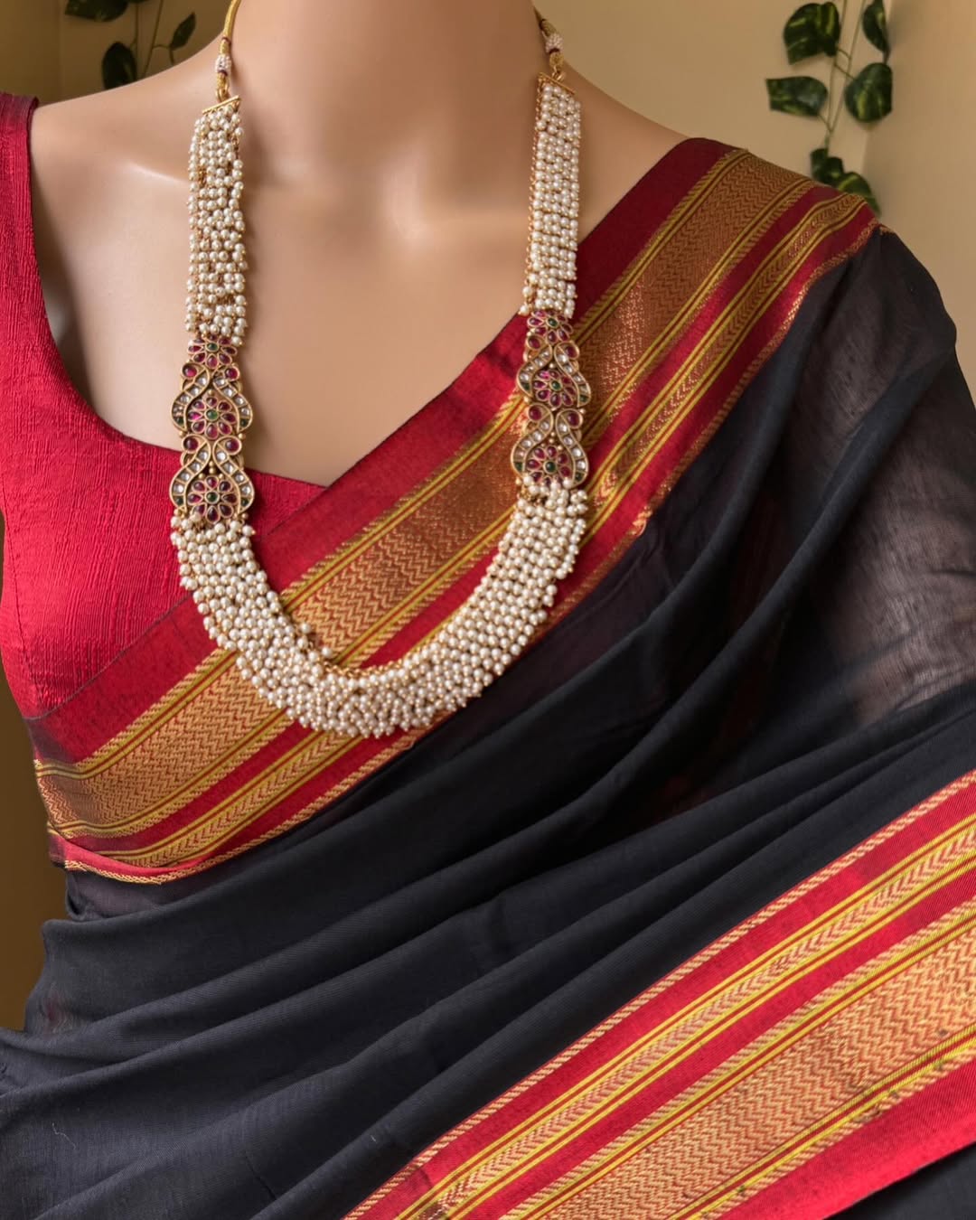 BLACK ILKAI COTTON SAREE