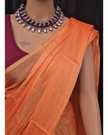 ORANGE GEORGETTE SAREE