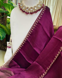 MAGENTA GEORGETTE SAREE