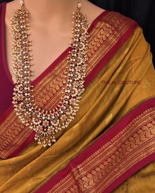 GOLDEN YELLOW  COTTON SILK SAREE