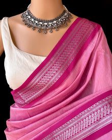 BABY PINK COTTON SILK SAREE