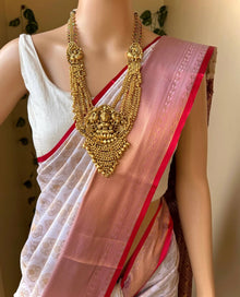 WHITE ART SILK SAREE