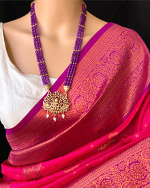 RANI PINK ART SILK SAREE