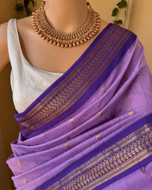 LILAC COTTON SILK SAREE