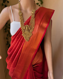 RED ART SILK SAREE