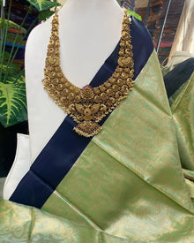PISTA GREEN TISSUE SAREE