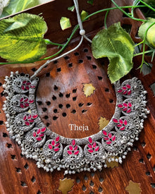 CHANDRAKOR OXIDISED SHORT NECK PIECE
