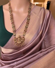 ONION PINK ART SILK SAREE WITH GOLDEN ZARI SMALL BORDER