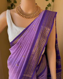 LILAC COTTON SILK SAREE