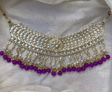 Royal Purple Kundan Choker Necklace