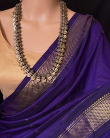 VIOLET COTTON SILK FULL BUTTA SAREE