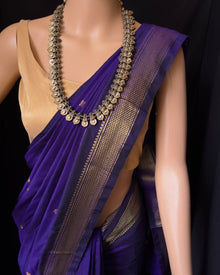 VIOLET COTTON SILK FULL BUTTA SAREE