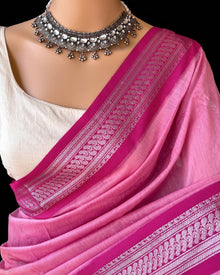 BABY PINK COTTON SILK SAREE