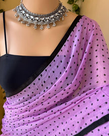 LAVENDER MULMUL COTTON SAREE