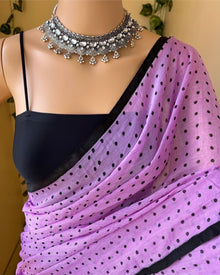 LAVENDER MULMUL COTTON SAREE
