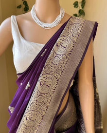 MAGENTA ART SILK SAREE