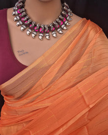 ORANGE GEORGETTE SAREE