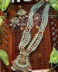 PISTA GREEN LANG BRIDAL NECK PIECE