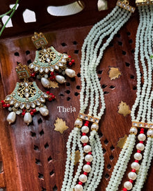 PISTA GREEN LANG BRIDAL NECK PIECE