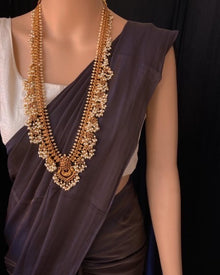 BROWN BLUE MALAI SILK SAREE