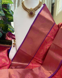RANI PINK ART SILK SAREE MAGENTA BORDER