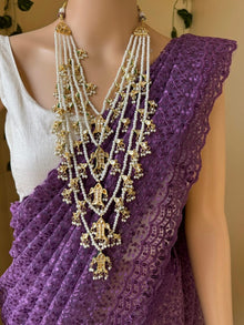 VIOLET NET SAREE
