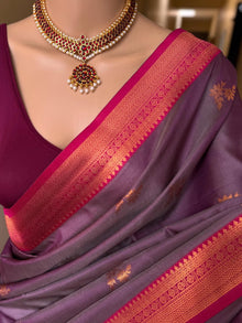 LILAC DUAL TONE SOFT ART SILK SAREE