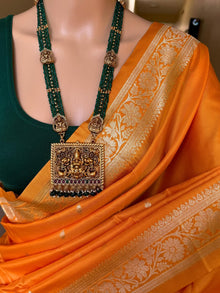 YELLOW SOFT SILK SAREE WITH GOLDEN ZARI WEAVE BORDER