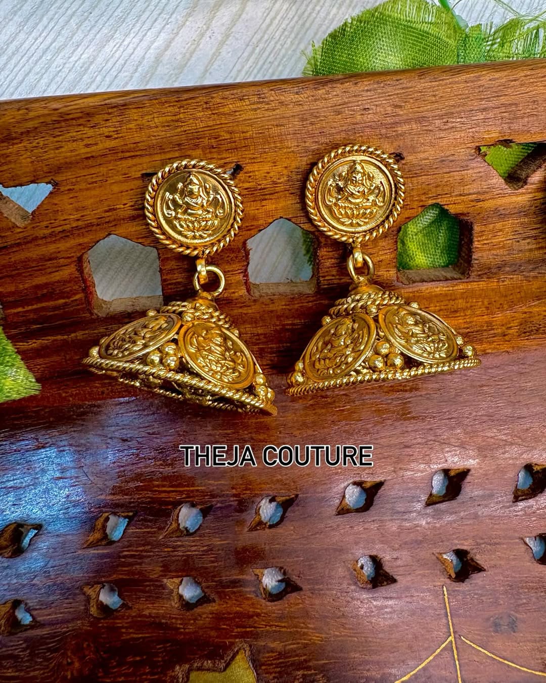 Lakshmi double coin layer necklace