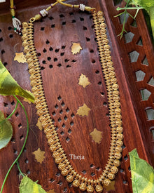 Long Lakshmi coin necklace
