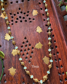 Sea blue balls long chain.