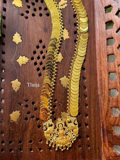 Lakshmi antique coin chain with dollar.