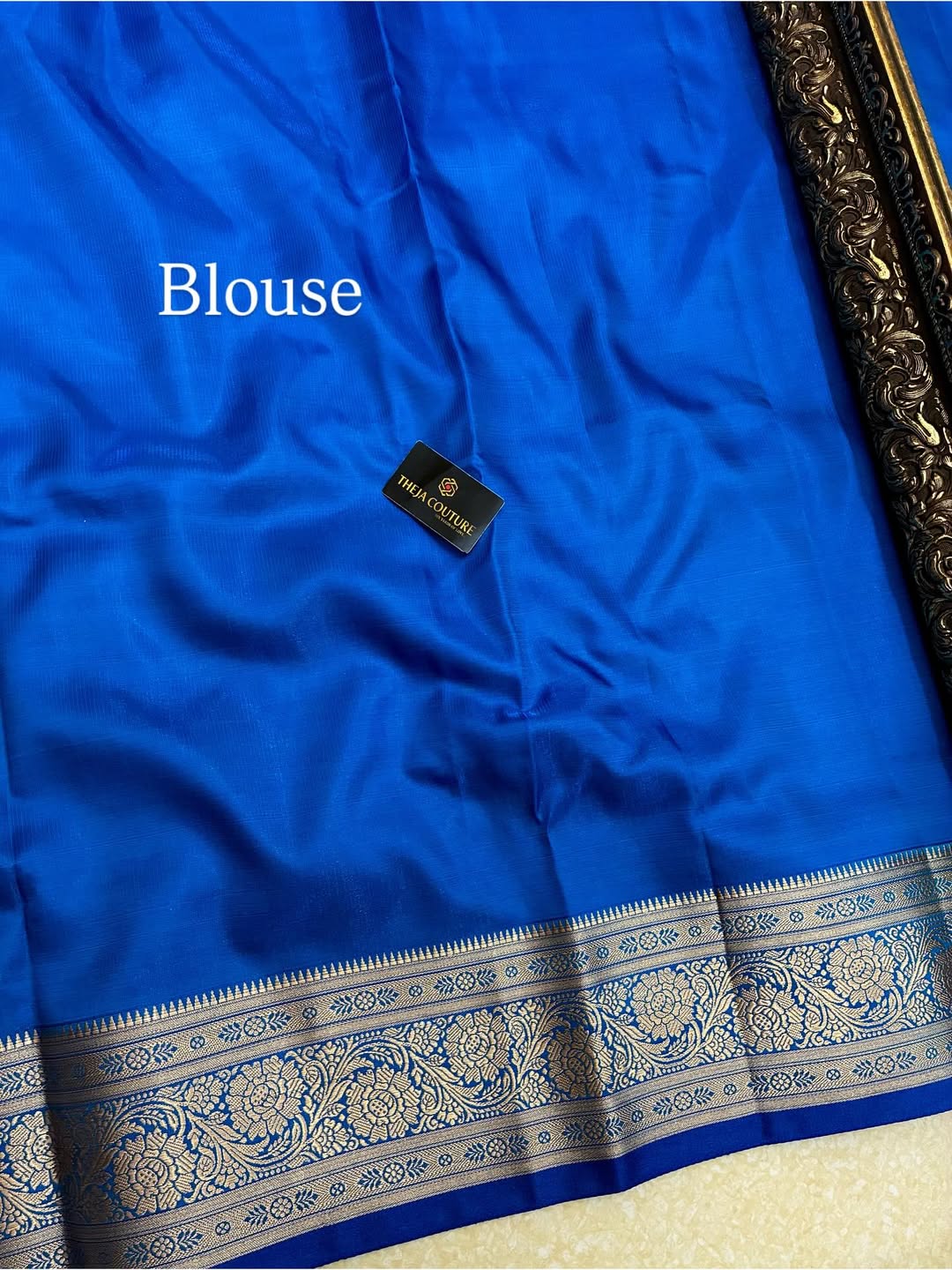 SKY BLUE SATIN SILK SAREE