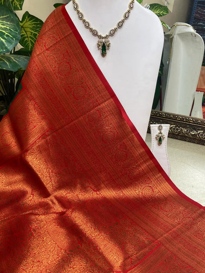 BOTTLE GREEN DUAL TONE ART SILK SAREE
