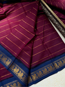 MAROON SUNGUDI COTTON SAREE