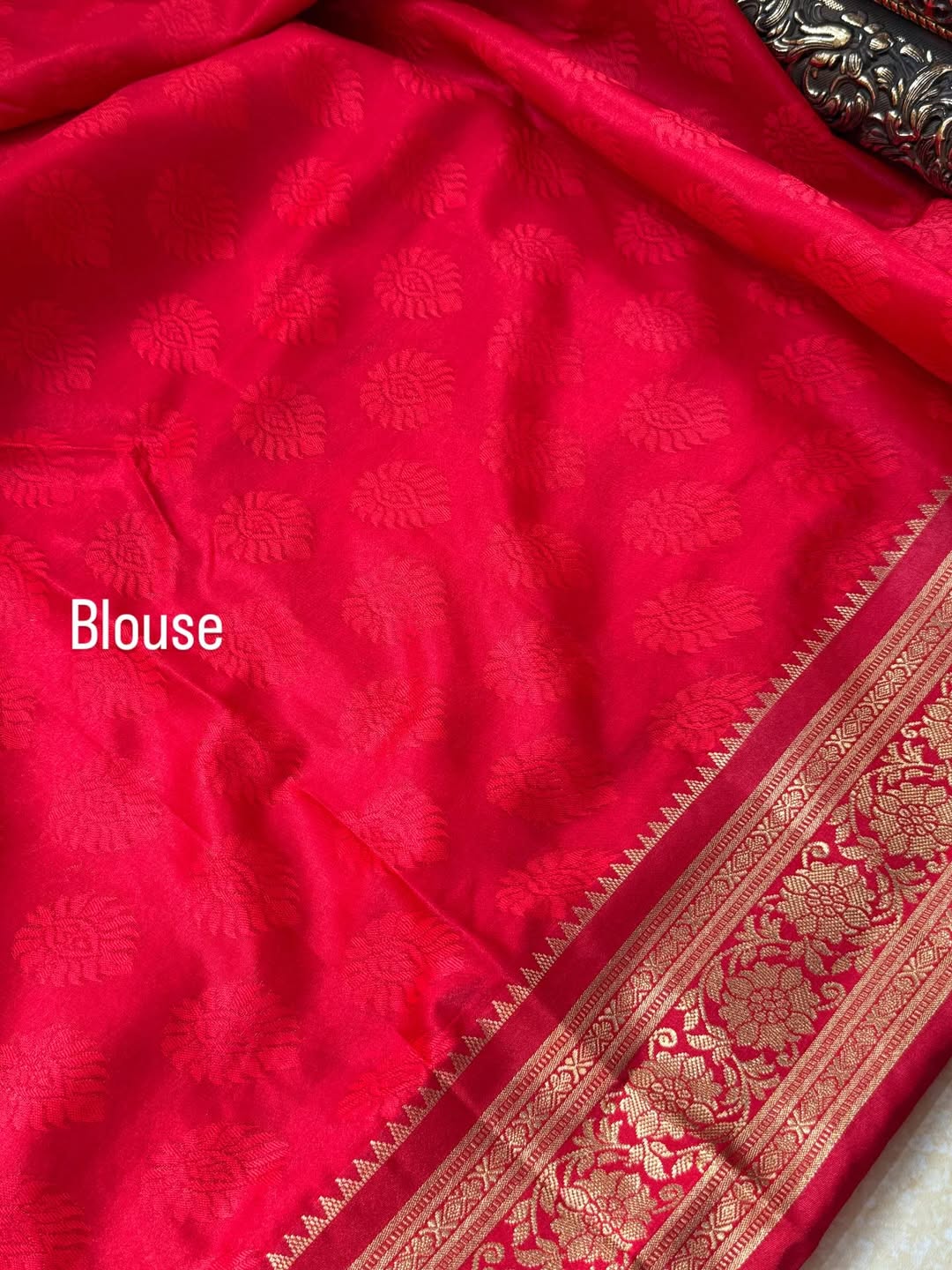 GREY ART SILK SAREE WITH RED BORDER