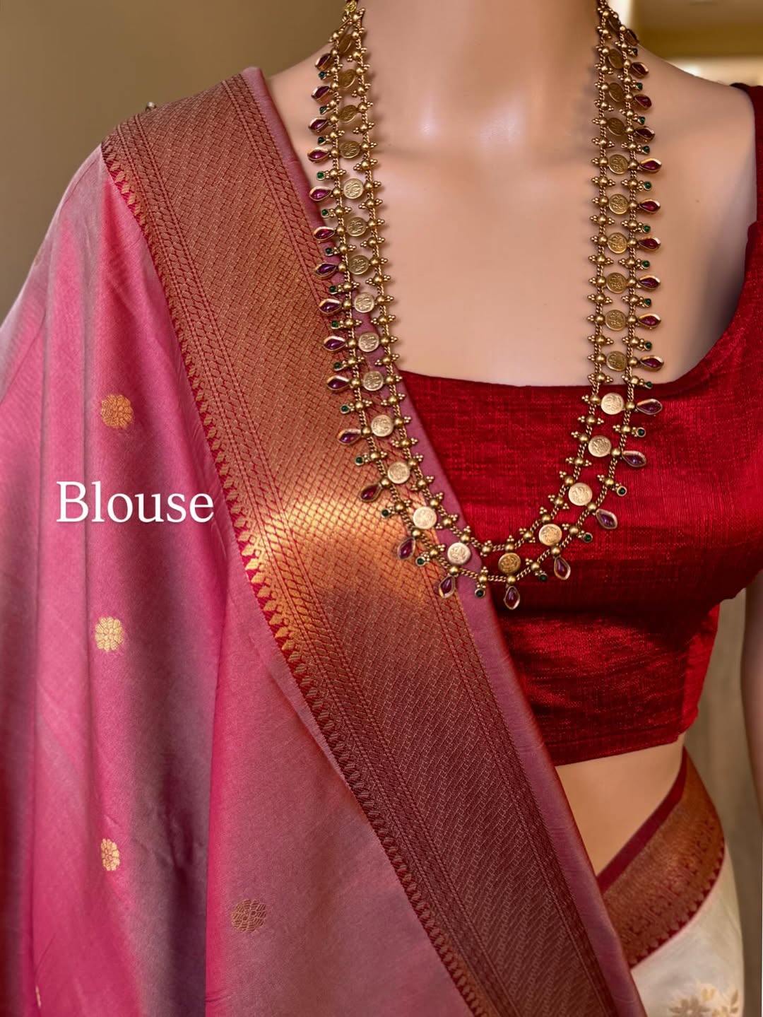 IVORY WHITE SOFT ART SILK SAREE WITH RED ZARI WEAVE BORDER