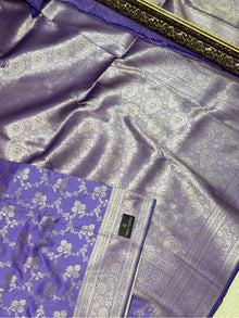 LAVENDER BANARASI ART SILK SAREE