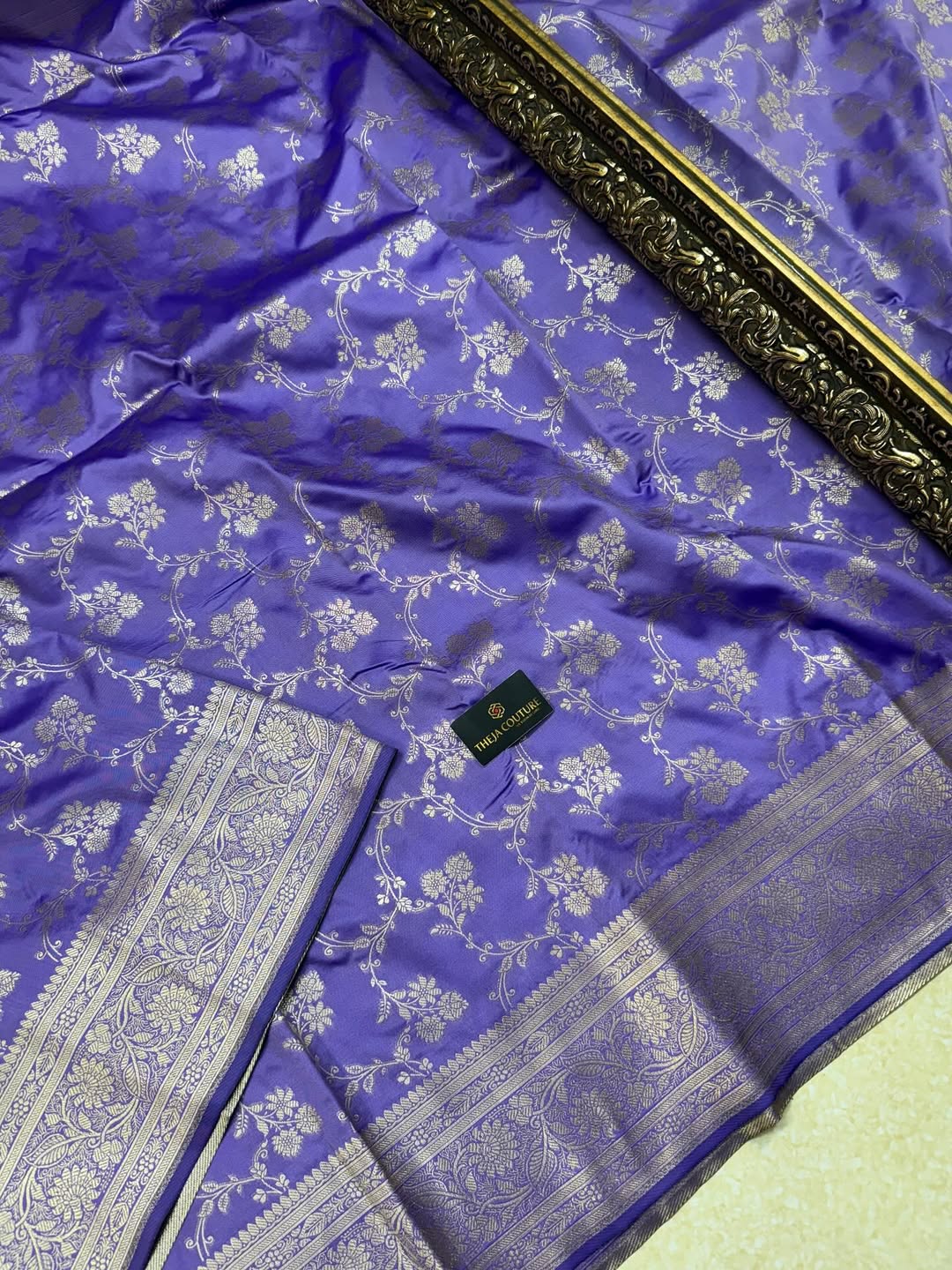 LAVENDER BANARASI ART SILK SAREE
