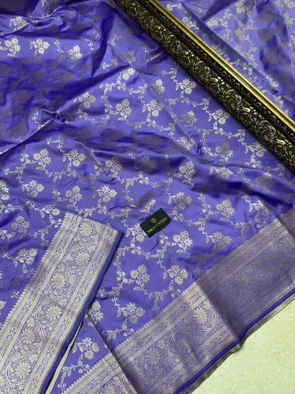 LAVENDER BANARASI ART SILK SAREE